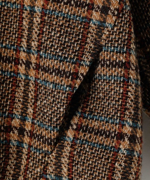 LOWRYS FARM（ローリーズファーム）の「ツイードチェックジャケット　959098（ノーカラージャケット・キッズ・ブラック/ブラウン・110cm/120cm/130cm）」の10枚目の写真