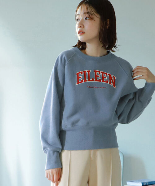 BeAMS DOT（ビームスドット）の「BeAMS DOT / アソート柄 裏起毛 カレッジロゴスウェット（スウェット・レディース・オフホワイト/サックスブルー/ブルー/パープル系その他5・FREE）」の4枚目の写真