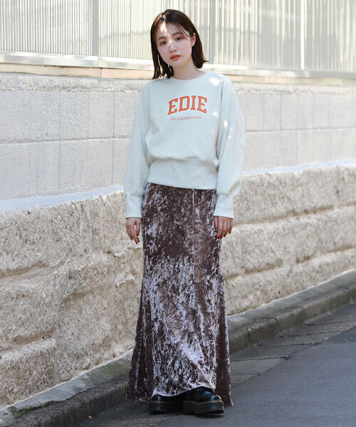 BeAMS DOT（ビームスドット）の「BeAMS DOT / アソート柄 裏起毛 カレッジロゴスウェット（スウェット・レディース・オフホワイト/サックスブルー/ブルー/パープル系その他5・FREE）」の5枚目の写真