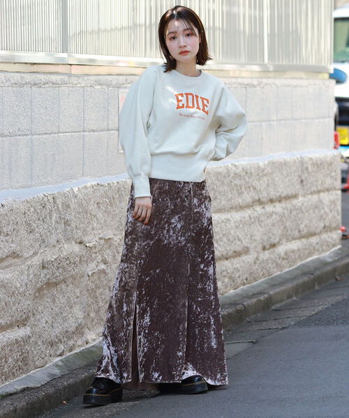 BeAMS DOT（ビームスドット）の「BeAMS DOT / アソート柄 裏起毛 カレッジロゴスウェット（スウェット・レディース・オフホワイト/サックスブルー/ブルー/パープル系その他5・FREE）」の17枚目の写真