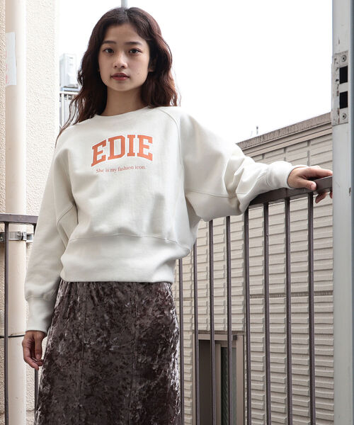 BeAMS DOT（ビームスドット）の「BeAMS DOT / アソート柄 裏起毛 カレッジロゴスウェット（スウェット・レディース・オフホワイト/サックスブルー/ブルー/パープル系その他5・FREE）」の13枚目の写真