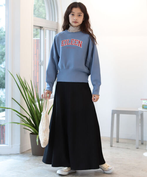 BeAMS DOT（ビームスドット）の「BeAMS DOT / アソート柄 裏起毛 カレッジロゴスウェット（スウェット・レディース・オフホワイト/サックスブルー/ブルー/パープル系その他5・FREE）」の16枚目の写真