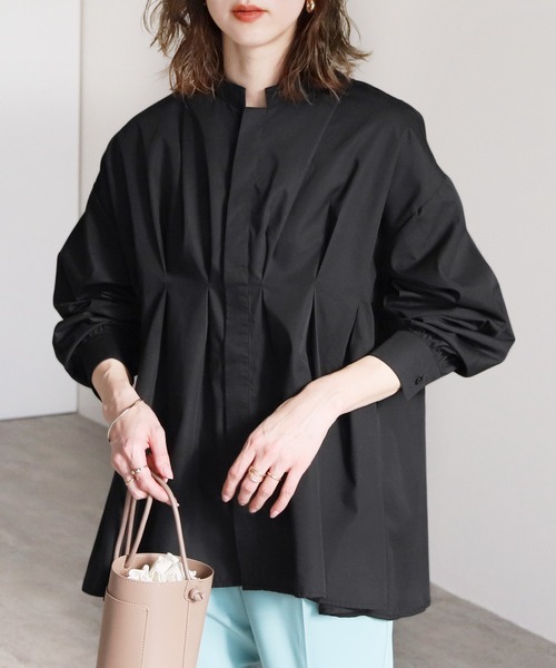reca（レカ）の「フロントタックボリュームスリーブブラウス（シャツ