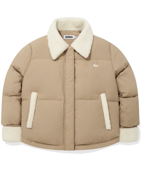 KIRSH（キルシー）の「A'GEM/9 × .kom『KIRSH/キルシー』CHERRY FUR DOWN SHORT JACKET/チェリーデザイン ダックダウンジャケット（ダウンジャケット/コート・レディース・ブラック/ベージュ・FREE）」の22枚目の写真