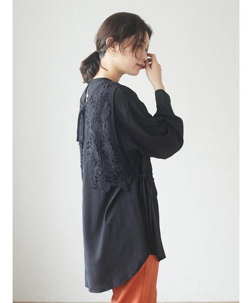 RAY CASSIN FAVORI（レイカズンフェバリ）の「・RAY CASSIN SET2点 ベスト×ブラウス＊（シャツ/ブラウス・レディース・ブラック/オレンジ/オフホワイト/カーキ・FREE）」の9枚目の写真