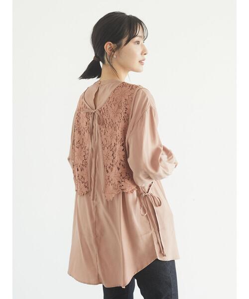 RAY CASSIN FAVORI（レイカズンフェバリ）の「・RAY CASSIN SET2点 ベスト×ブラウス＊（シャツ/ブラウス・レディース・ブラック/オレンジ/オフホワイト/カーキ・FREE）」の15枚目の写真