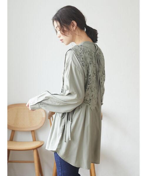 RAY CASSIN FAVORI（レイカズンフェバリ）の「・RAY CASSIN SET2点 ベスト×ブラウス＊（シャツ/ブラウス・レディース・ブラック/オレンジ/オフホワイト/カーキ・FREE）」の19枚目の写真