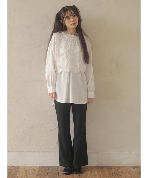 RAY CASSIN FAVORI（レイカズンフェバリ）の「・RAY CASSIN SET2点 ベスト×ブラウス＊（シャツ/ブラウス・レディース・ブラック/オレンジ/オフホワイト/カーキ・FREE）」の20枚目の写真