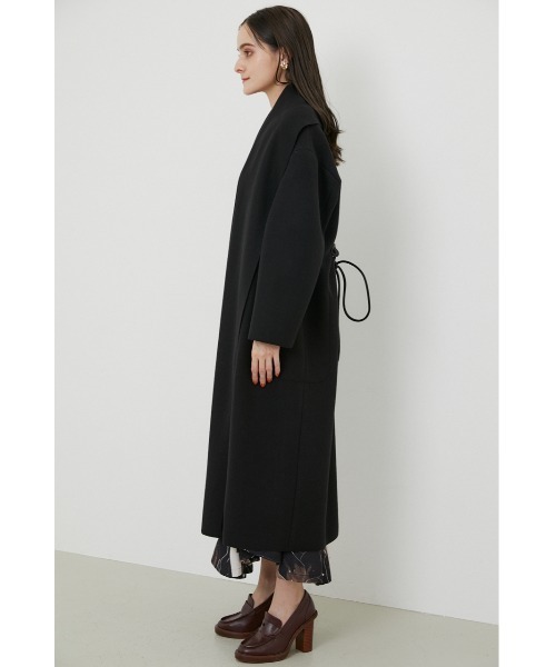 rienda（リエンダ）の「ビッグショールカラーロングガウンコート（チェスターコート・レディース・ライトグレー/ブラック/ブラウン・FREE）」の19枚目の写真