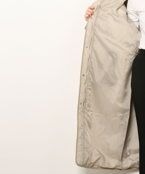 Per sist ence（パーシエンス）の「Per sist ence/パーシエンス　縦キルト ロングコート（その他アウター・レディース・ベージュ/アイボリー/モカ・FREE）」の4枚目の写真