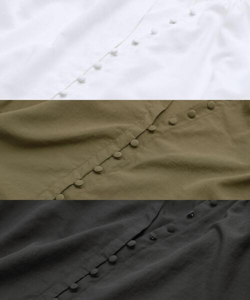 coen（コーエン）の「スリーブシャーリングブラウス（シャツ/ブラウス・レディース・オフホワイト/オリーブ/ダークグレー・M/L）」の15枚目の写真