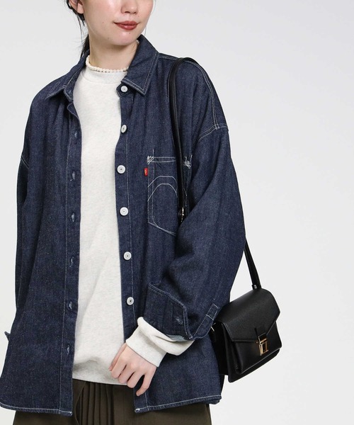 Levi's（リーバイス）の「【Levi's】ＲＥＤデニムシャツ（シャツ/ブラウス・レディース・ダークインディゴブルー・M/S）」の5枚目の写真