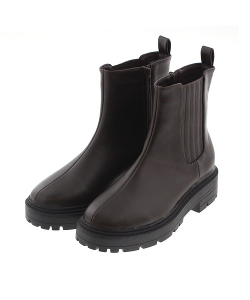 JELLY BEANS（ジェリービーンズ）の「トラックソールサイドゴアブーツ(210-312)JELLY BEANS(ジェリービーンズ)（ブーツ・レディース・ブラック/アイボリー/ダークブラウン・S/M/L）」の3枚目の写真