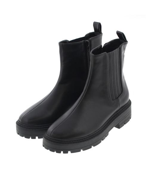 JELLY BEANS（ジェリービーンズ）の「トラックソールサイドゴアブーツ(210-312)JELLY BEANS(ジェリービーンズ)（ブーツ・レディース・ブラック/アイボリー/ダークブラウン・S/M/L）」の2枚目の写真