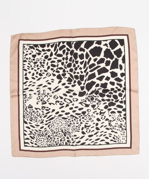 COLONY 2139（コロニートゥーワンスリーナイン）の「レオパード柄スカーフ（バンダナ/スカーフ・レディース・ネイビー/モカ/キャメル・FREE）」の5枚目の写真