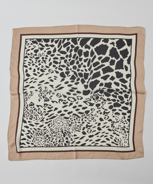 COLONY 2139（コロニートゥーワンスリーナイン）の「レオパード柄スカーフ（バンダナ/スカーフ・レディース・ネイビー/モカ/キャメル・FREE）」の7枚目の写真