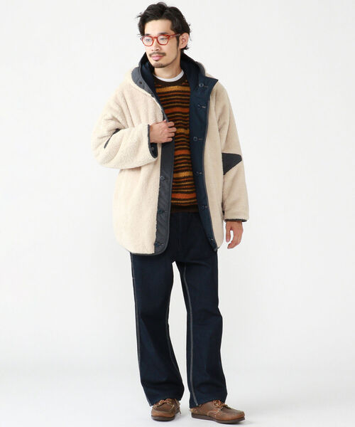 【極美品】ビームスプラス フードライナーパーカー リバーシブル ミリタリー 2度で4度おいしい｜ビームス 梅田｜BEAMS