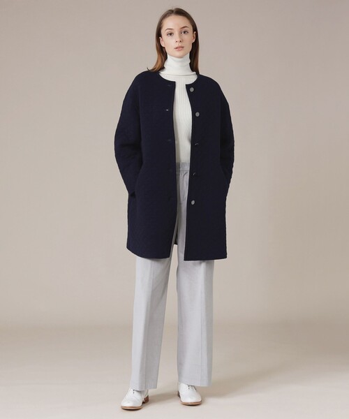 MACKINTOSH LONDON(マッキントッシュ ロンドン)の「ニッティングキルトコート(その他アウター・レディース・オフホワイト/ネイビー・38)」の12枚目の写真