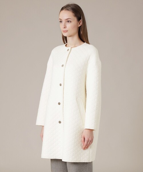 MACKINTOSH LONDON(マッキントッシュ ロンドン)の「ニッティングキルトコート(その他アウター・レディース・オフホワイト/ネイビー・38)」の10枚目の写真