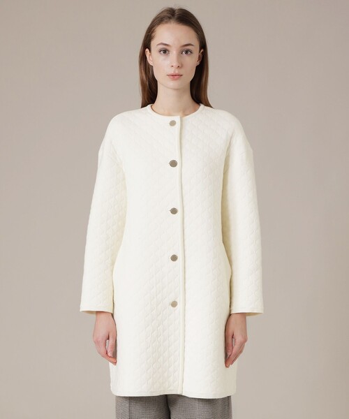 MACKINTOSH LONDON(マッキントッシュ ロンドン)の「ニッティングキルトコート(その他アウター・レディース・オフホワイト/ネイビー・38)」の8枚目の写真