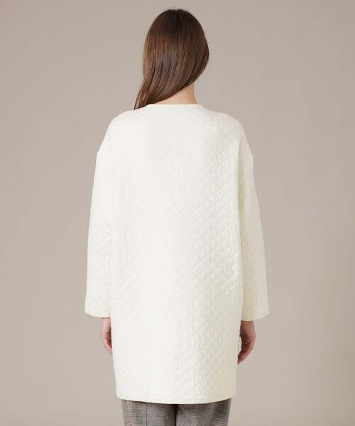 MACKINTOSH LONDON(マッキントッシュ ロンドン)の「ニッティングキルトコート(その他アウター・レディース・オフホワイト/ネイビー・38)」の14枚目の写真