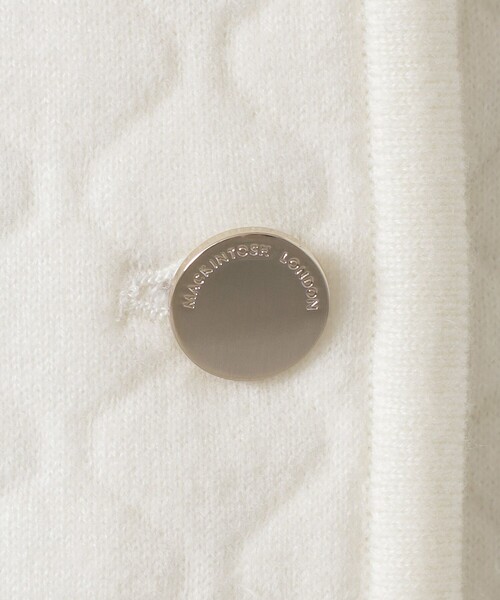 MACKINTOSH LONDON(マッキントッシュ ロンドン)の「ニッティングキルトコート(その他アウター・レディース・オフホワイト/ネイビー・38)」の7枚目の写真