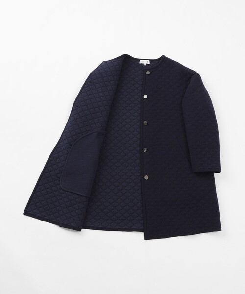 MACKINTOSH LONDON(マッキントッシュ ロンドン)の「ニッティングキルトコート(その他アウター・レディース・オフホワイト/ネイビー・38)」の11枚目の写真