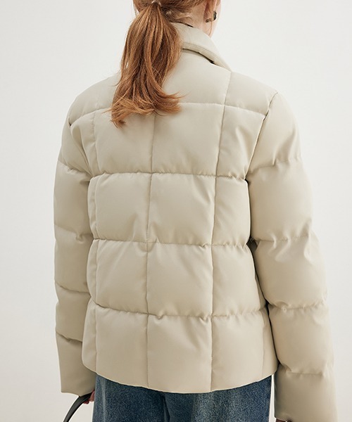 Fano Studios（ファノ ストゥディオズ）の「【Fano Studios】Square quilted lapel batting jacket FD21M006（ダウンジャケット/コート・レディース・オフホワイト・M/L/S）」の8枚目の写真