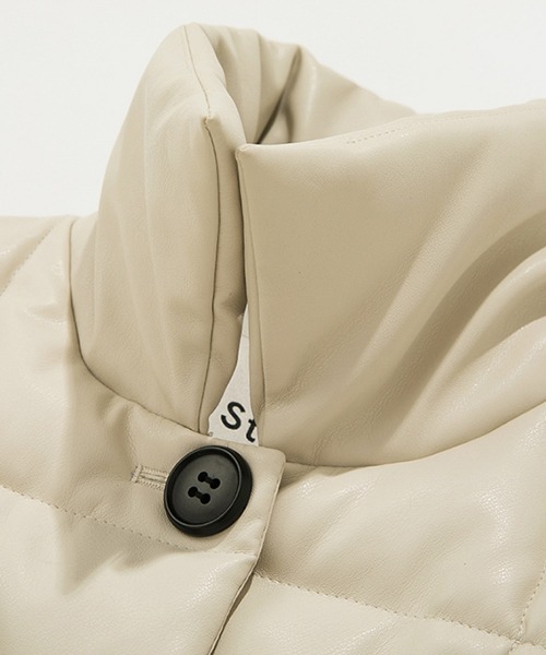 Fano Studios（ファノ ストゥディオズ）の「【Fano Studios】Square quilted lapel batting jacket FD21M006（ダウンジャケット/コート・レディース・オフホワイト・M/L/S）」の10枚目の写真