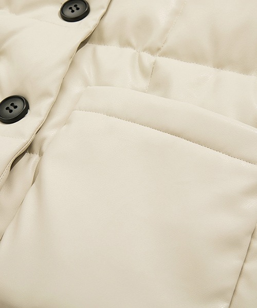 Fano Studios（ファノ ストゥディオズ）の「【Fano Studios】Square quilted lapel batting jacket FD21M006（ダウンジャケット/コート・レディース・オフホワイト・M/L/S）」の11枚目の写真
