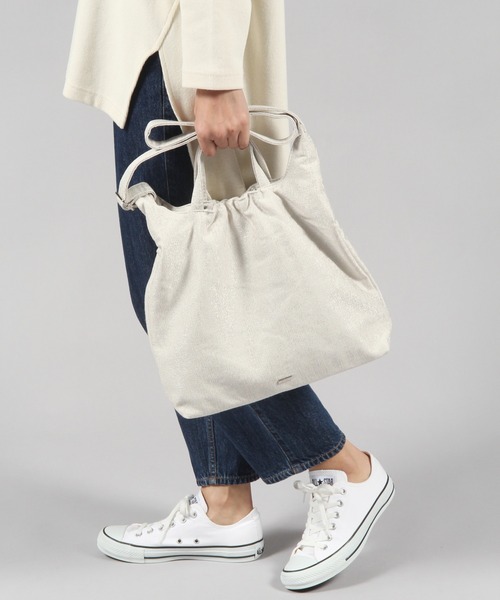 niko and...（ニコアンド）の「オリジナル2WAYギャザートートバッグ（トートバッグ・レディース・オフホワイト/イエロー/その他1/その他2・0）」の2枚目の写真