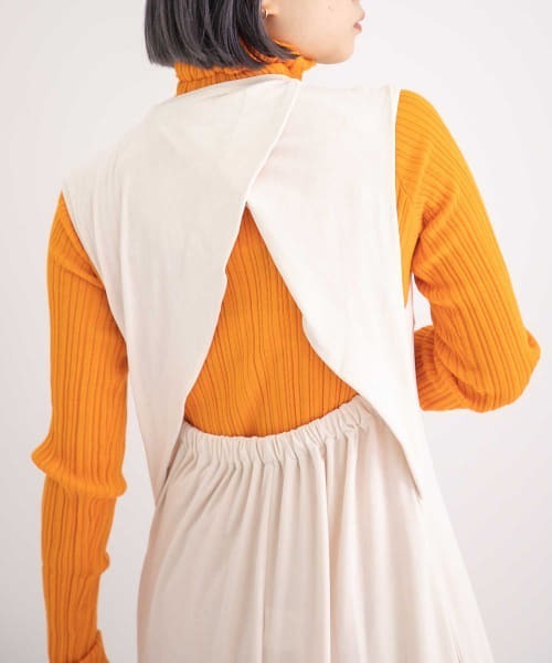 WANDERUNG（ワンデルング）の「『URBS別注』WANDERUNG　Ex Wool Ribbed Pullover（ニット/セーター・レディース・ピンク/オレンジ/グリーン・FREE）」の11枚目の写真