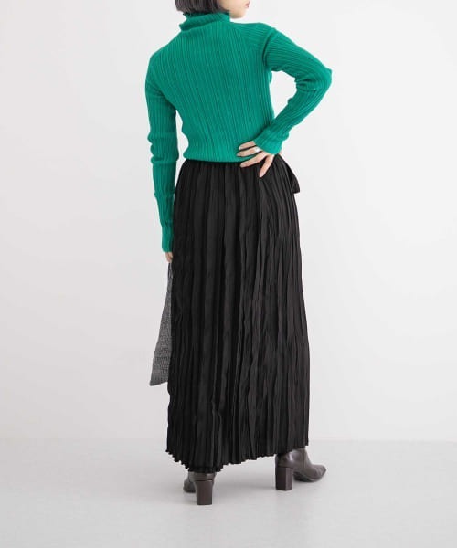 WANDERUNG（ワンデルング）の「『URBS別注』WANDERUNG　Ex Wool Ribbed Pullover（ニット/セーター・レディース・ピンク/オレンジ/グリーン・FREE）」の13枚目の写真