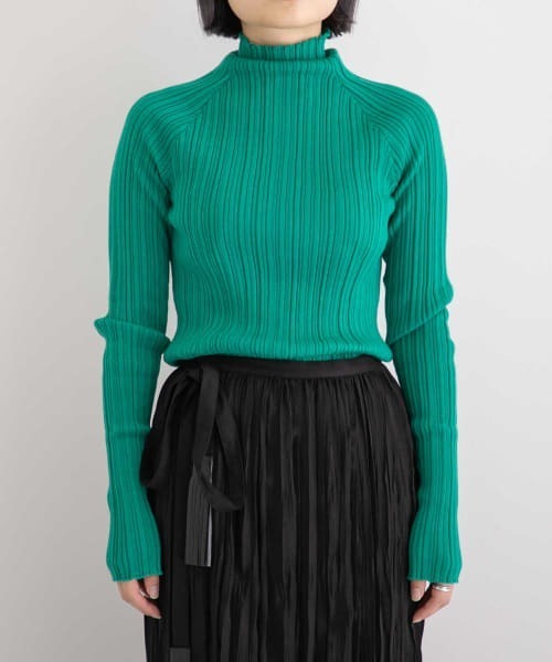 WANDERUNG（ワンデルング）の「『URBS別注』WANDERUNG　Ex Wool Ribbed Pullover（ニット/セーター・レディース・ピンク/オレンジ/グリーン・FREE）」の20枚目の写真