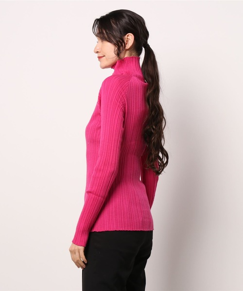 WANDERUNG（ワンデルング）の「『URBS別注』WANDERUNG　Ex Wool Ribbed Pullover（ニット/セーター・レディース・ピンク/オレンジ/グリーン・FREE）」の18枚目の写真