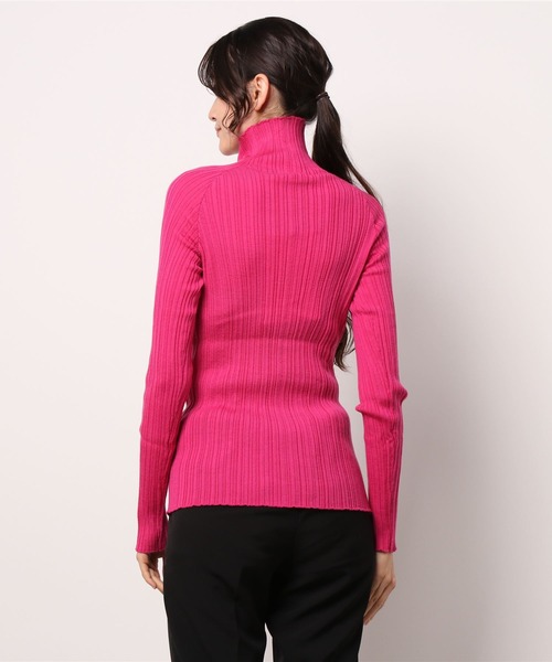 WANDERUNG（ワンデルング）の「『URBS別注』WANDERUNG　Ex Wool Ribbed Pullover（ニット/セーター・レディース・ピンク/オレンジ/グリーン・FREE）」の19枚目の写真