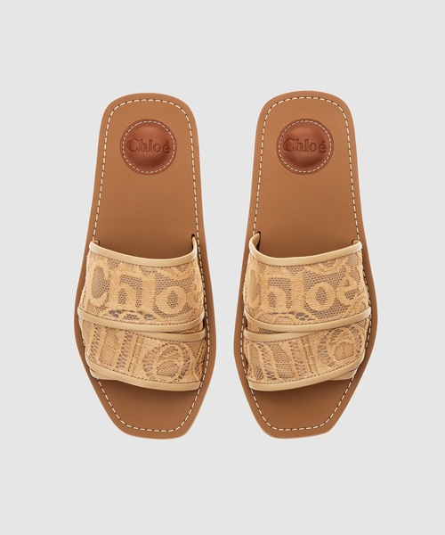 Chloe(クロエ)の「WOODY / フラットミュールサンダル FLAT MULE(サンダル・レディース・ダークベージュ・38/39/35/36/37)」の1枚目の写真