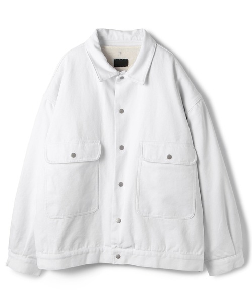 DANKE SCHON（ダンケシェーン）の「DankeSchon/ダンケシェーン/ダックカバーオールジャケット（カバーオール・メンズ・ブラック/カーキ/ホワイト・FREE）」の2枚目の写真