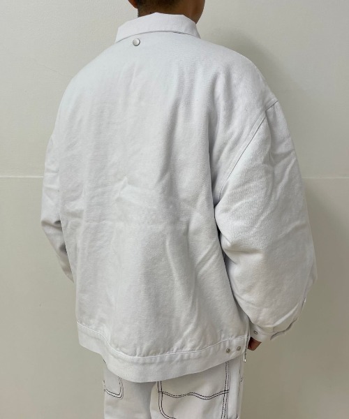 DANKE SCHON（ダンケシェーン）の「DankeSchon/ダンケシェーン/ダックカバーオールジャケット（カバーオール・メンズ・ブラック/カーキ/ホワイト・FREE）」の4枚目の写真