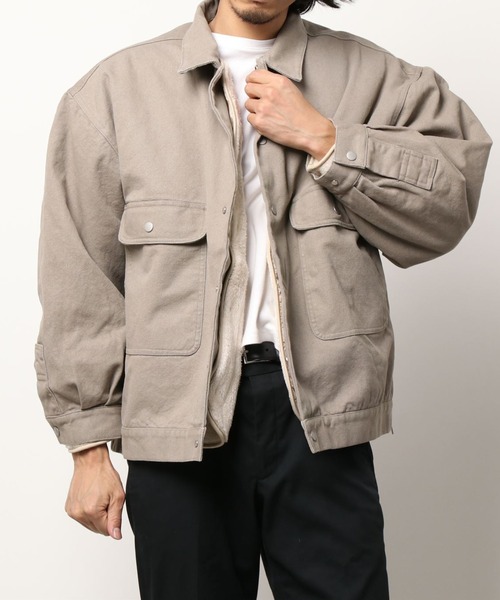 DANKE SCHON（ダンケシェーン）の「DankeSchon/ダンケシェーン/ダックカバーオールジャケット（カバーオール・メンズ・ブラック/カーキ/ホワイト・FREE）」の13枚目の写真