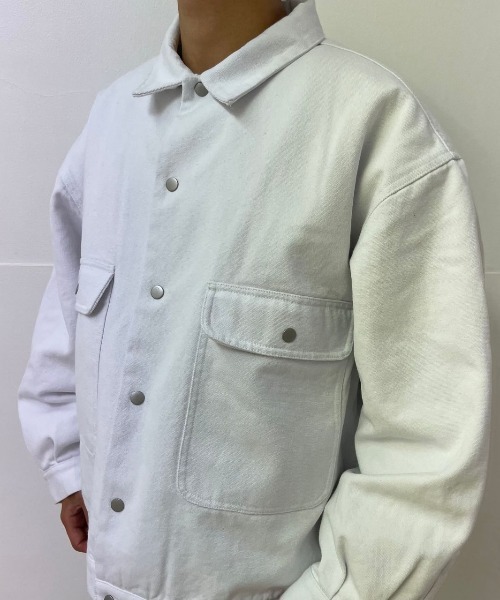 DANKE SCHON（ダンケシェーン）の「DankeSchon/ダンケシェーン/ダックカバーオールジャケット（カバーオール・メンズ・ブラック/カーキ/ホワイト・FREE）」の10枚目の写真