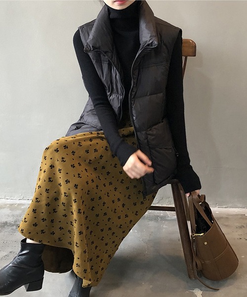 aimoha（アイモハ）の「ダウンベスト（ダウンベスト・レディース・チョコ/ブラック/ベージュ・MEDIUM/LARGE）」の15枚目の写真