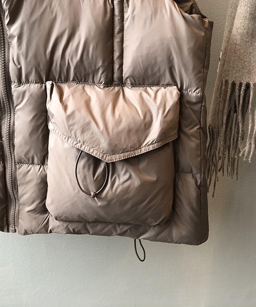 aimoha（アイモハ）の「ダウンベスト（ダウンベスト・レディース・チョコ/ブラック/ベージュ・MEDIUM/LARGE）」の7枚目の写真