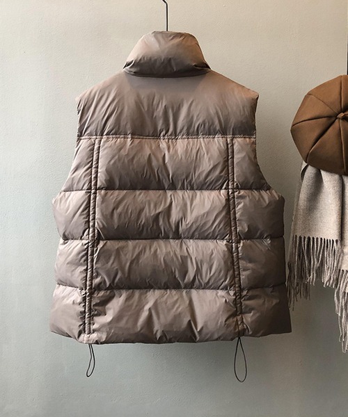 aimoha（アイモハ）の「ダウンベスト（ダウンベスト・レディース・チョコ/ブラック/ベージュ・MEDIUM/LARGE）」の19枚目の写真