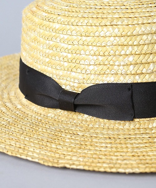 Lack of Color（ラックオブカラー）の「【 Lack of Color / ラックオブカラー 】 Spencer Boater / ストローハット（ハット・レディース・ナチュラル・MEDIUM）」の4枚目の写真