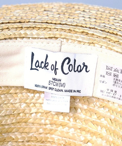 Lack of Color（ラックオブカラー）の「【 Lack of Color / ラックオブカラー 】 Spencer Boater / ストローハット（ハット・レディース・ナチュラル・MEDIUM）」の7枚目の写真