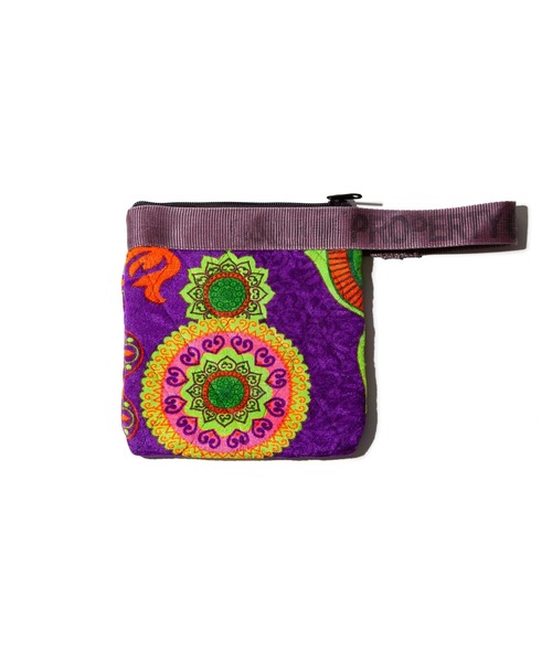 PUEBCO(プエブコ)の「MAO'S FABRIC POUCH(ハンドバッグ・メンズ・ダークパープル/レッド/ブルー/ダークブラウン/ブラウン・ONE SIZE)」の5枚目の写真