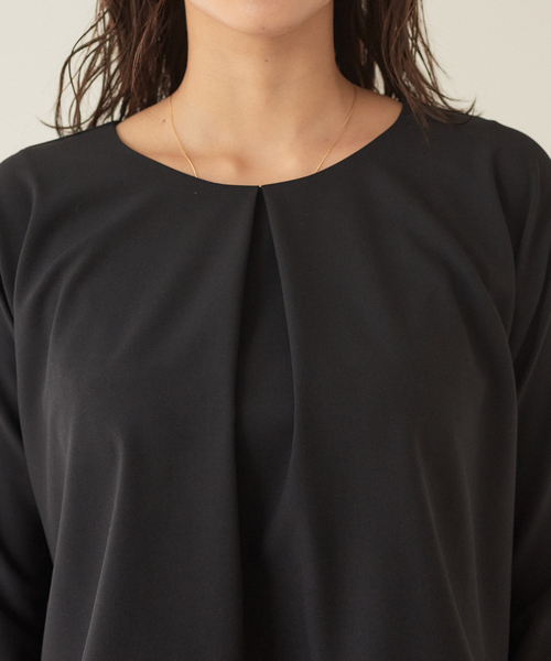 abahouse mavie(アバハウスマヴィ)の「ストレッチバックフレアーセットアップ(スーツセット・レディース・ブラック/ネイビー/グレイッシュベージュ/ダークネイビー/アイボリー/ブルー系その他/グレー系その他・38/36)」の11枚目の写真