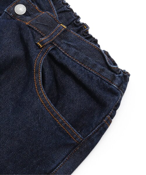 F.O.U(エフオーユー)の「ラップデニム 10分丈_ジュニア(その他パンツ・キッズ・ブルー/キナリ/ネイビー・150/160)」の9枚目の写真