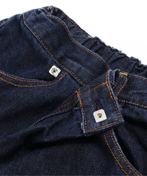 F.O.U(エフオーユー)の「ラップデニム 10分丈_ジュニア(その他パンツ・キッズ・ブルー/キナリ/ネイビー・150/160)」の8枚目の写真